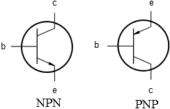BJT símbolos