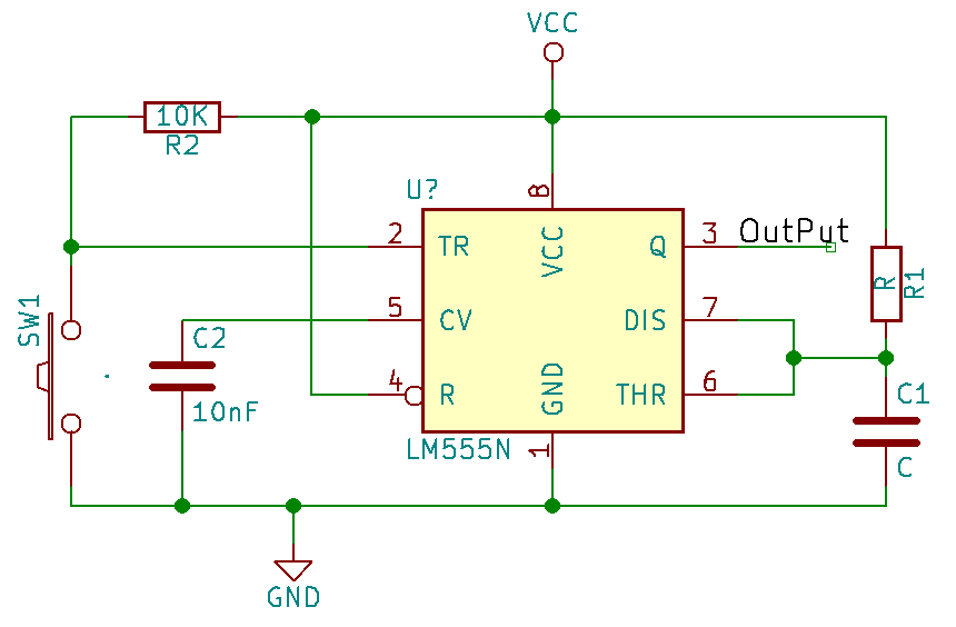 555 timer monoestable