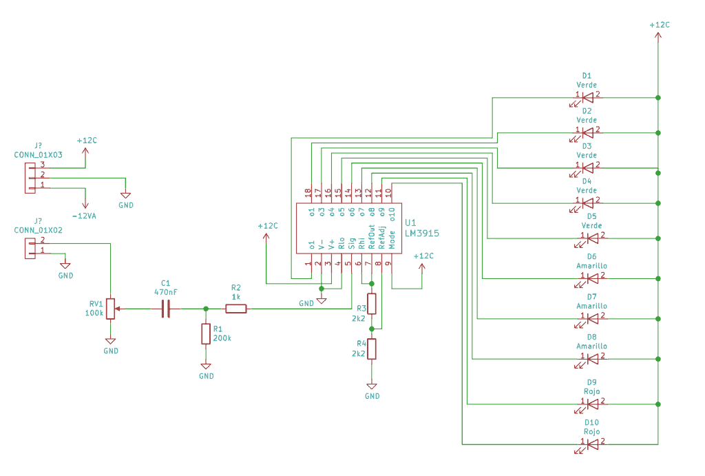 Vumetro con LM3915