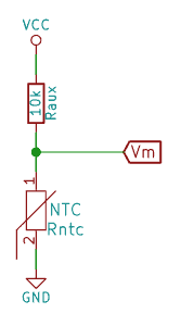 NTC en circuito potenciométrico