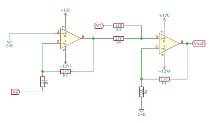 Amplificador restador