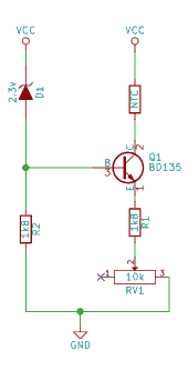 NTC con fuente de corriente con transistor BJT pnp