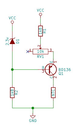 Fuente de corriente para NTC con BJT pnp