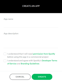 Crear una aplicación en Spotify